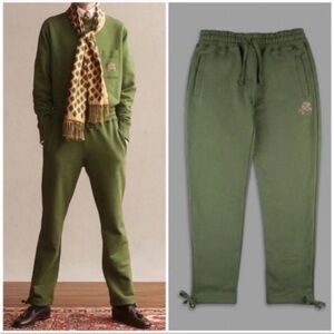 Aime Leon Dore Drakes Green Terry Cotton Sweatpants